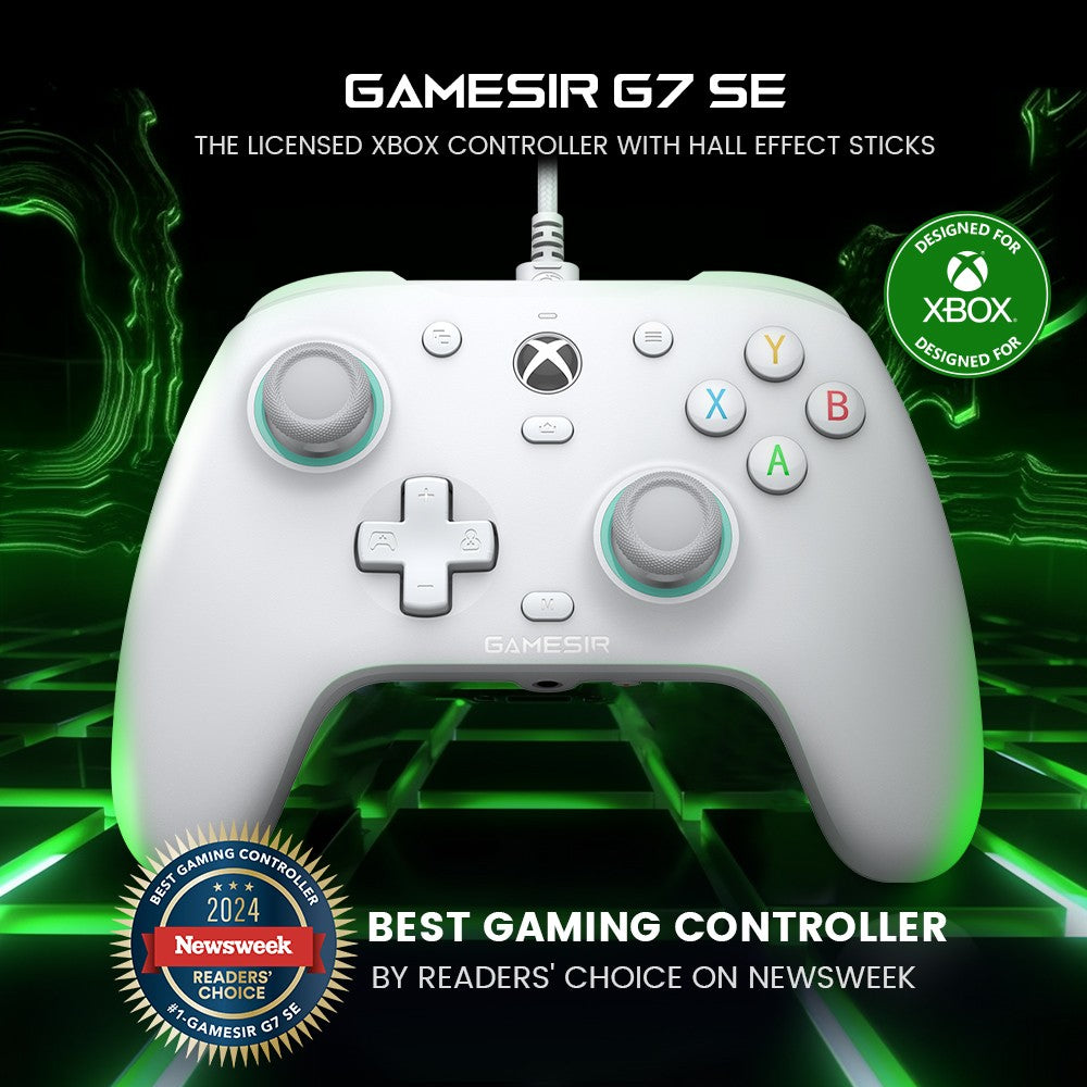GameSir G7 SE - Xbox Gaming Controller Wired Gamepad with Hall Effect Sticks for Xbox Series X/ Xbox One