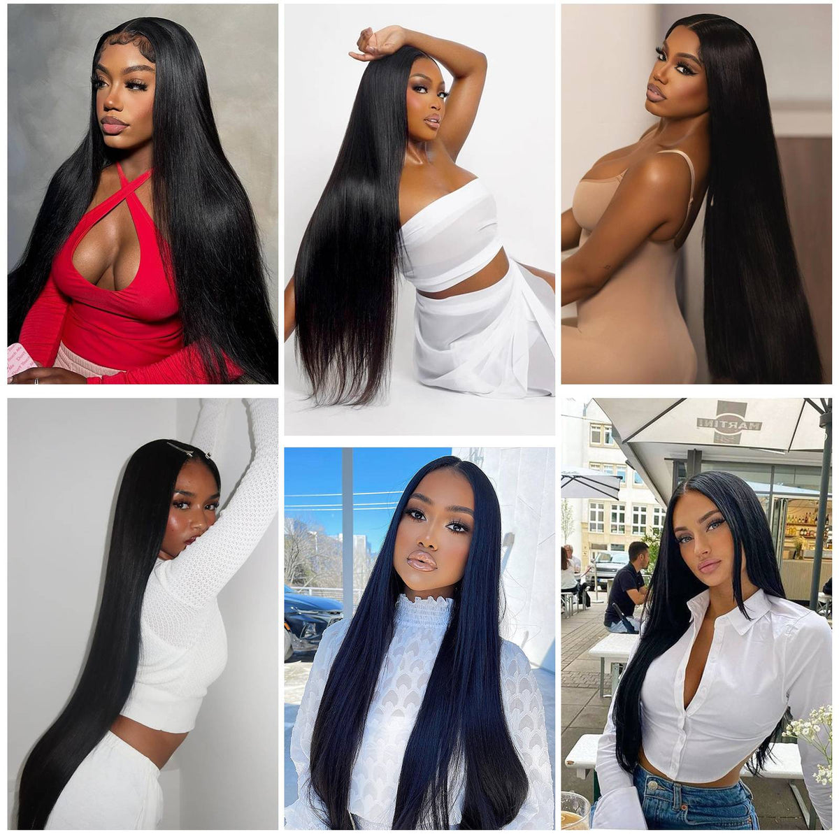 24 Inch Clip in Human Hair Extensions Peruvian Hair 9pcs Straight Natural Black Clip in Real Soft 100% Human Hair For Women
