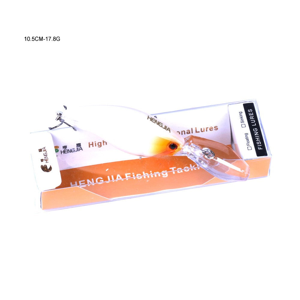 HENGJIA 13G 9CM Fishing Lures Rock Crank Bait Crankbait Minnow Bass Treble Hooks Swim Hard Lure Baits Wobbler Long Big Tongue