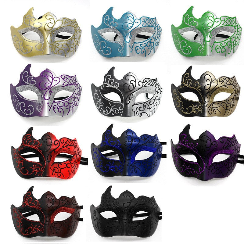 2PCS Couple Masks Sexy Painted Masquerade Mask Men Women Half Face Wedding Carnival Performance Costume Prom Parties Supplies