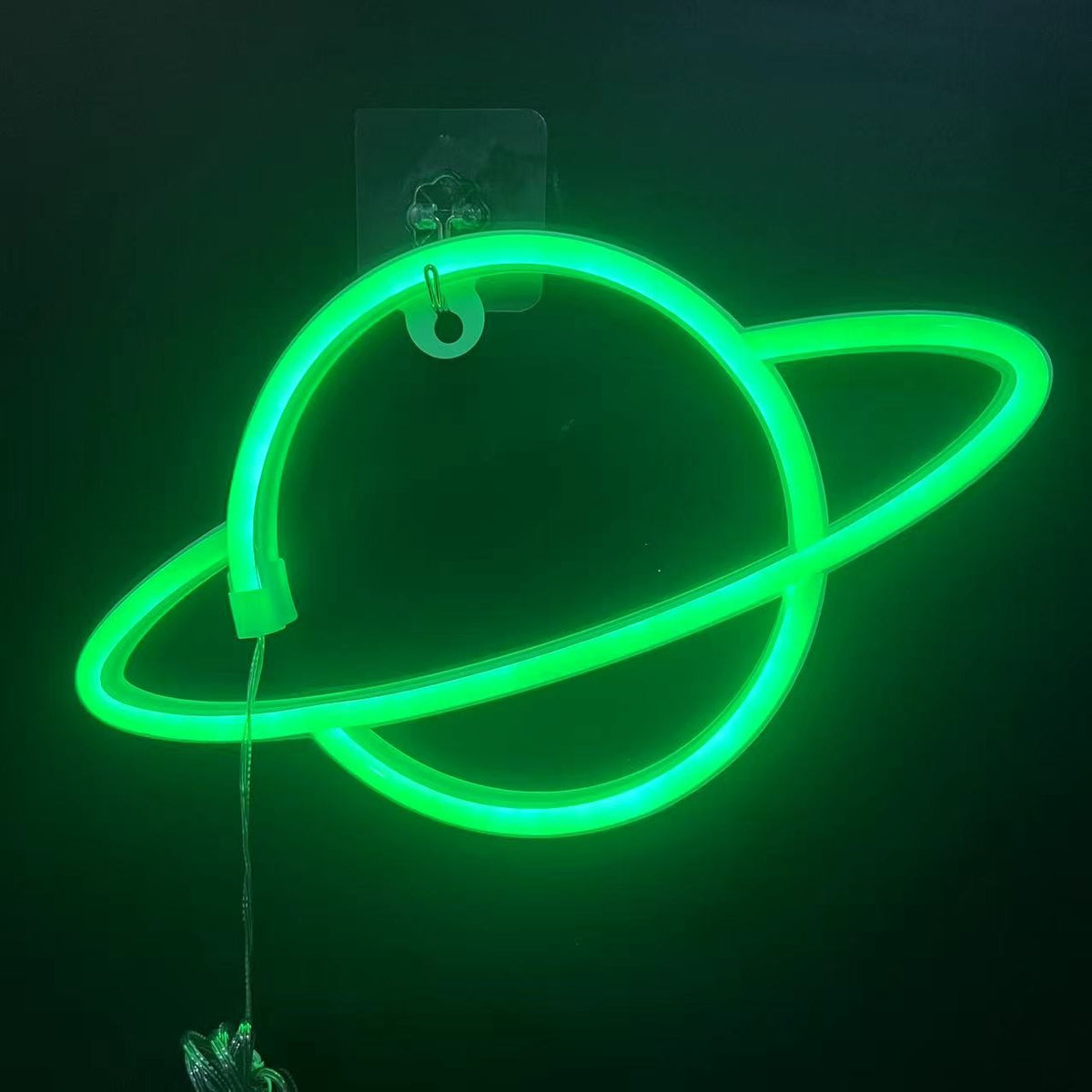 Neon Sign Alien Face Shaped Wall Hanging Lights for Home Game Room Saucerman Plant LED Night Lamps Xmas Party Holiday Art Decor