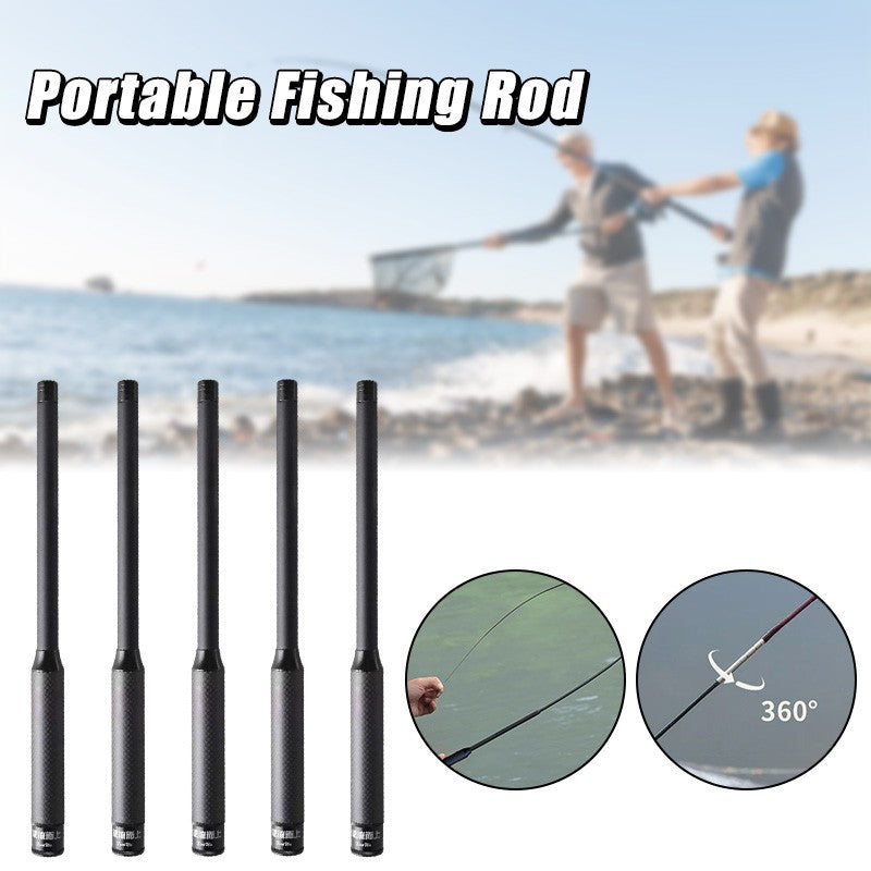 Telescopic Fishing Rod 1.3/1.5/1.8/2.0/2.2m Mini Pocket Extendable Ice Fishing Poles Sea Fishing Rod for Bass Pike Rockfish Rods