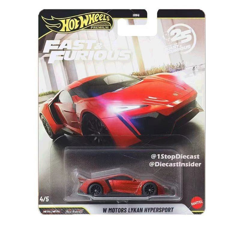 New Hot Wheels 1:64 Fast & Furious 25th Anniversary Set Mitsubishi Mercedes Mustang Etc Classic Diecast Vehicle Cars Model