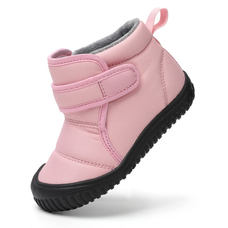 Unisex Kids' Outdoor Anti-slip Winter Snow Boots Warm Plush Toddler Boys Girls Comfortable Walking Shoes Size 19-28