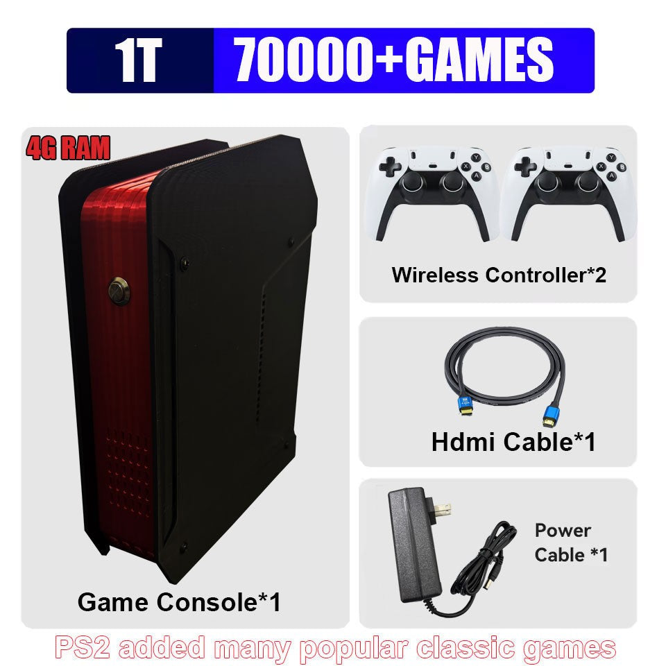 X4 Retro Video Game Console With 1T Dual-system and I3-3110M CPU For PS2/PSP/WII/N64/DC/SS Children Gaming Gifts For Men Gift