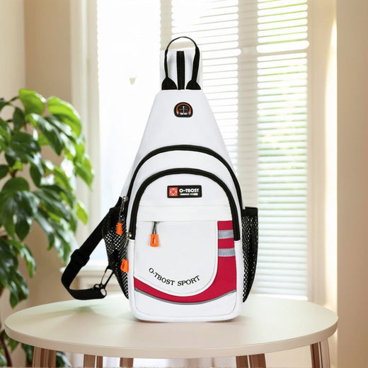 Tourist leisure chest bag, multifunctional large capacity shoulder bag, outdoor trendy crossbody bag