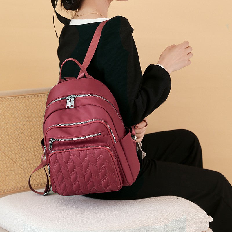 Men's and women's Oxford cloth backpacks, nylon travel backpacks, casual and fashionable canvas backpacks