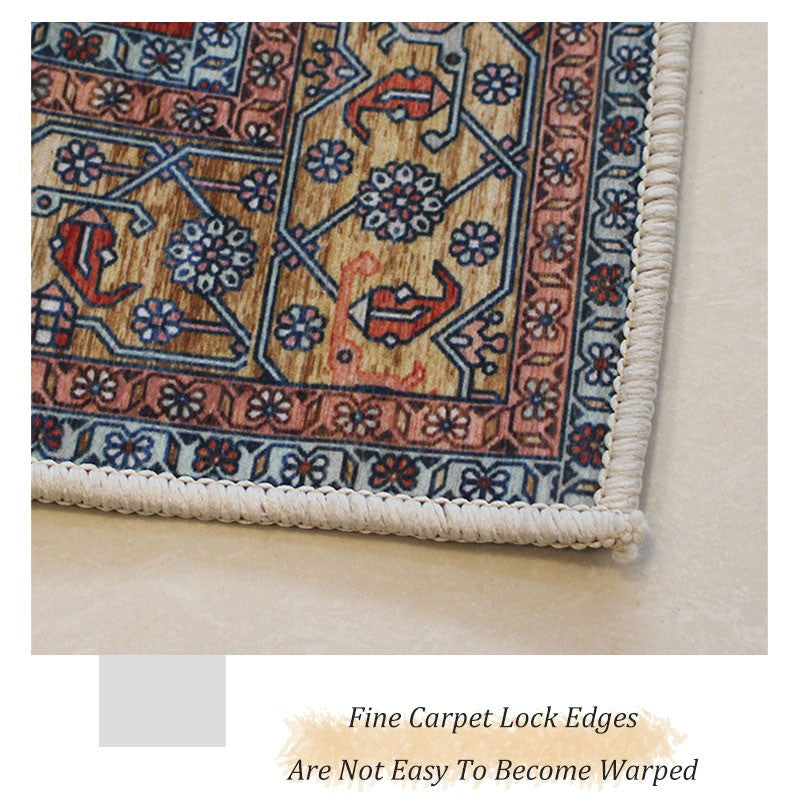 VIKAMA Bohemian Crystal Velvet Anti Slip Carpet For Living Room ,Floor Bedroom Big Size Rugs, Sofa Mats, Study,Home Decoration