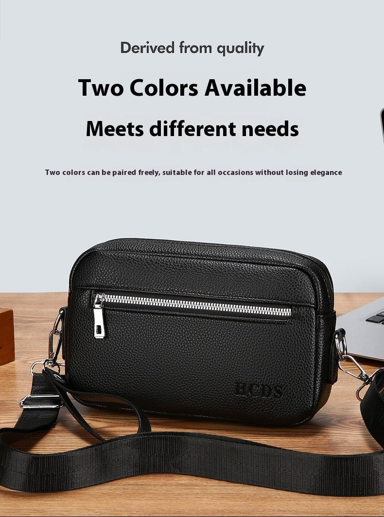 New Style Hand-Held Men's Bag - Trendy Large-Capacity Waterproof Shoulder Bag Casual And Versatile Cross-Body Bag