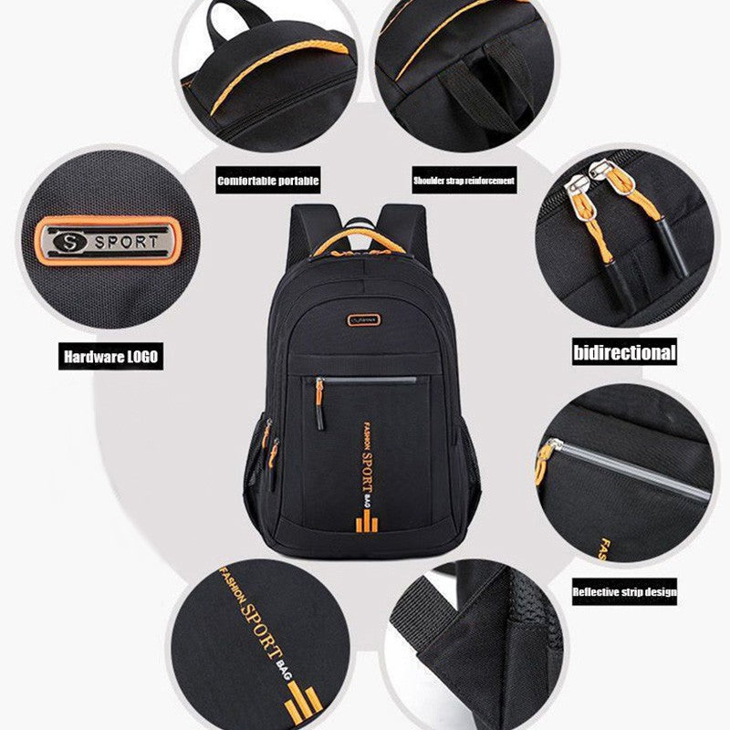 Ladies' backpack, female Korean version, trendy large capacity, high school, middle school, student backpack, travel bag, comput