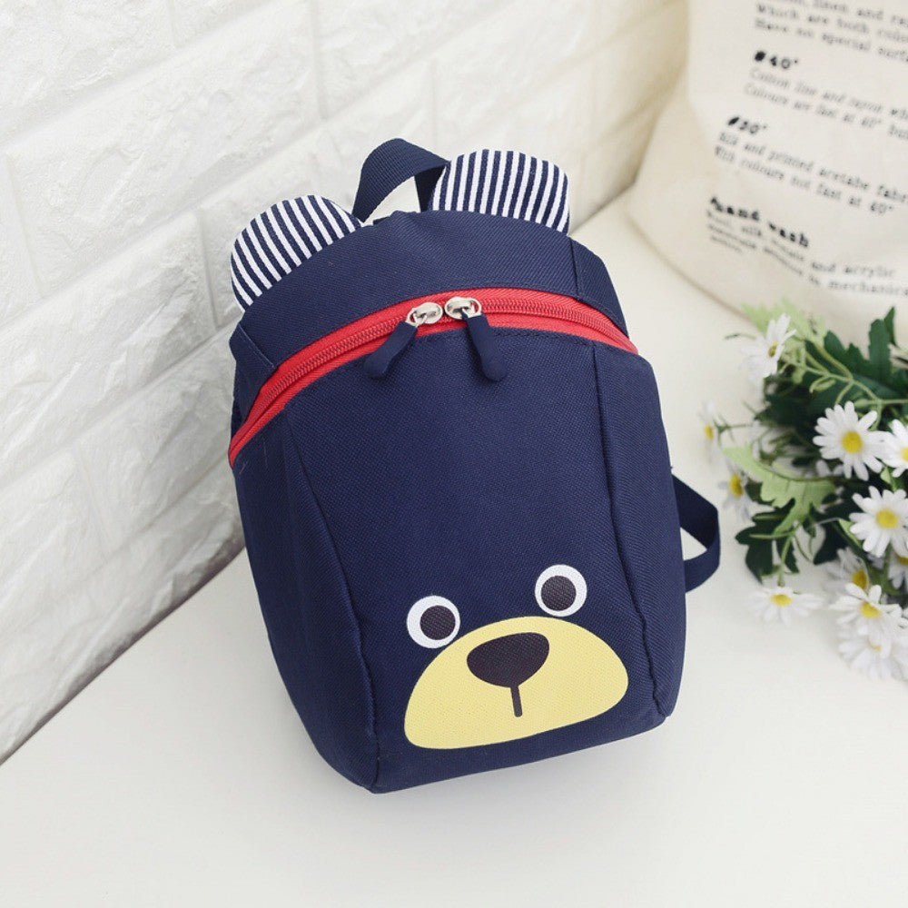 Bear 1-3 Years Old Anti-lost Schoolbag Piggy Cartoon Boys and Girls Kindergarten Primary and Secondary School Backpack
