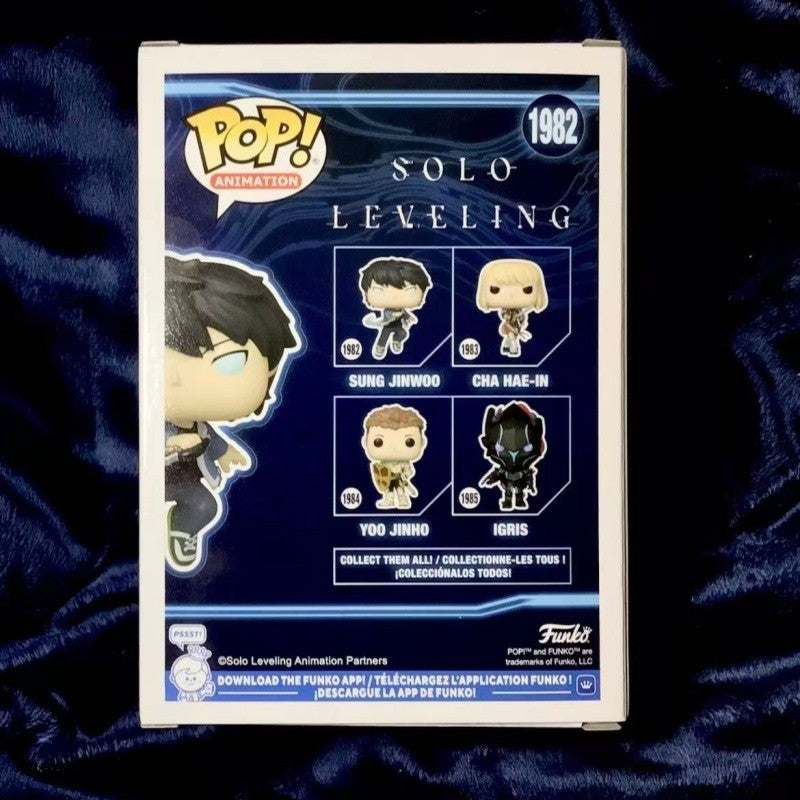 Official Genuine Funko Pop Solo Leveling Sung Jin-Woo Action Doll Model 1982 Limited Edition Hidden Item Vinyl Dolls Gift Toys