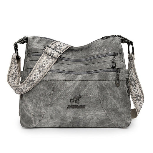 Fashion Denim Fabric Women's Crossbody Bags, Multi-layer Large Capacity Shoulder Bag, Suitable for Commuting Occasions