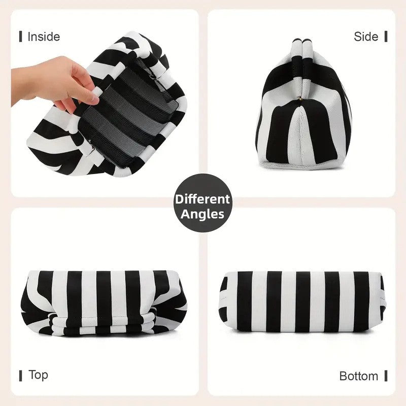 New Summer Beach Clutch Bag Women Contrast Color Crochet Handbag Knitting Dumpling Clutch Lady Cute Cloud Casual Colorblock Bag
