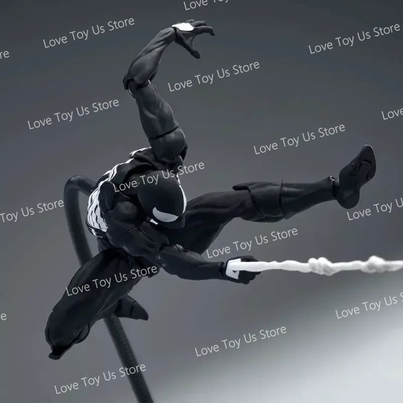 In Stock: Mess Toys Spider-Man Symbiote Suit & Scarlet Spider Anime Action Figures - Collectible Gift Set
