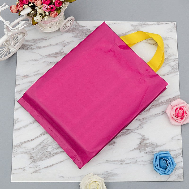 50 supermarket shopping bags clothing store plastic bags personalized advertising tote bags party gift bags custom printed logo