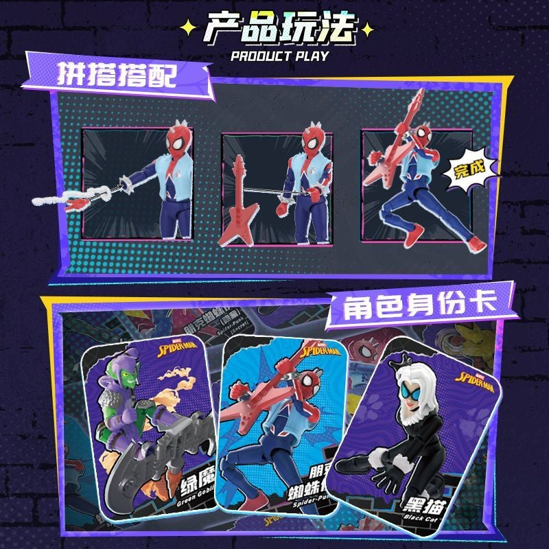 Blokees Hobie Brown Spider-Man Green Goblin Sandman Electro Shocker Spider-Man 2099action Figure Assembly Collection Toys Gifts