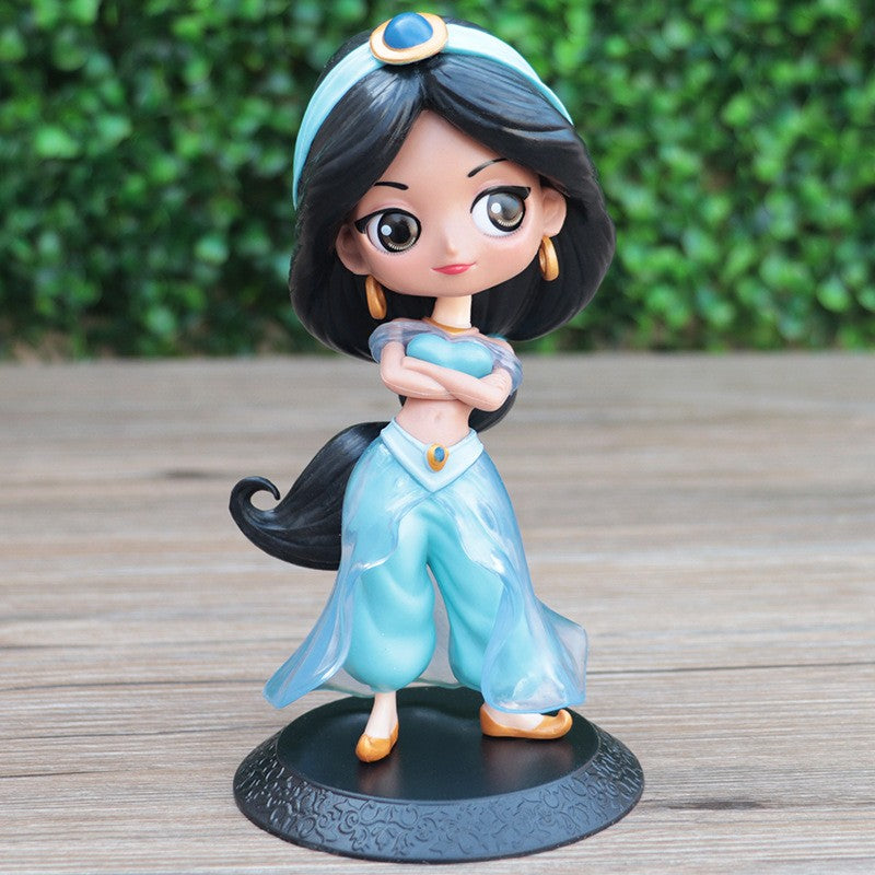 Disney Aladdin and The Magic Lamp Movie Action Characters Jasmine Q Posket Anime Peripheral Character Model Collectibles Toys