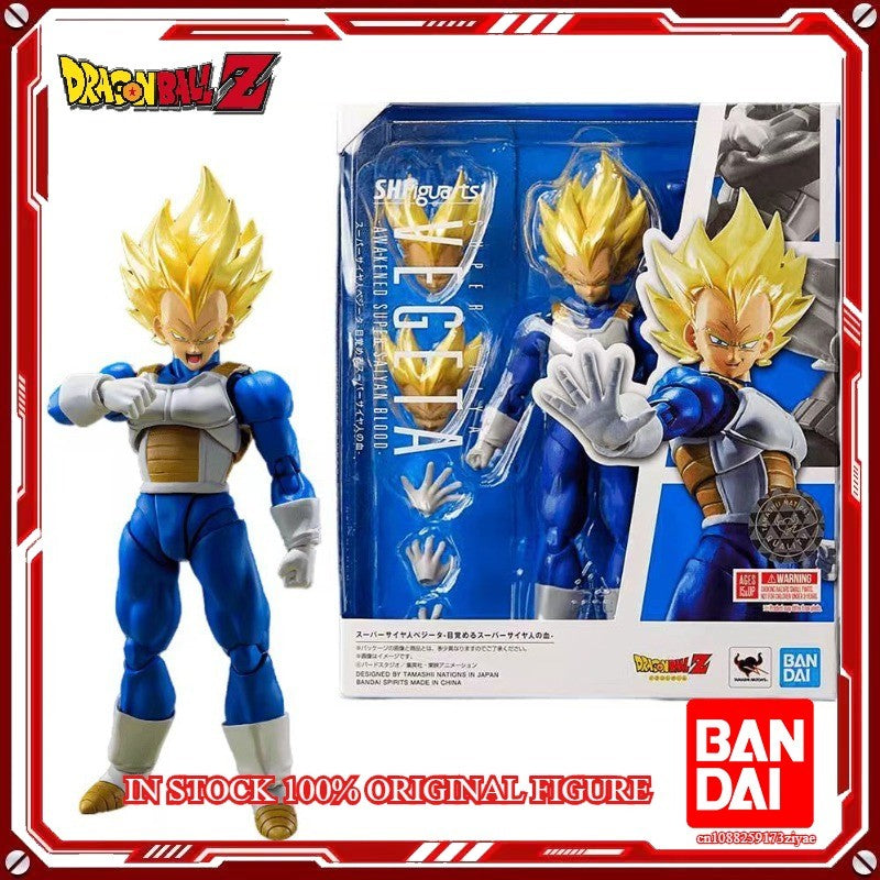 In Stock 100% Original BANDAI SPIRITS S.H.Figuarts Vegeta AWAKENED SUPER SAIYAN BLOOD Anime Figure Model Action Toys Gifts
