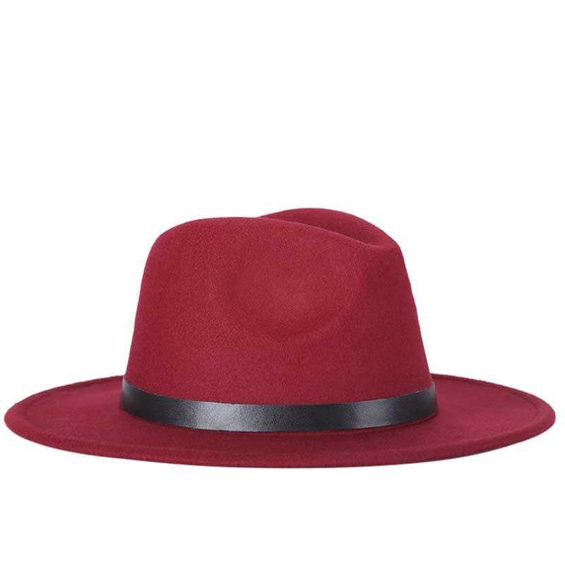 free shipping 2022 new Fashion men fedoras women's fashion jazz hat summer spring black woolen blend cap outdoor casual hat X XL