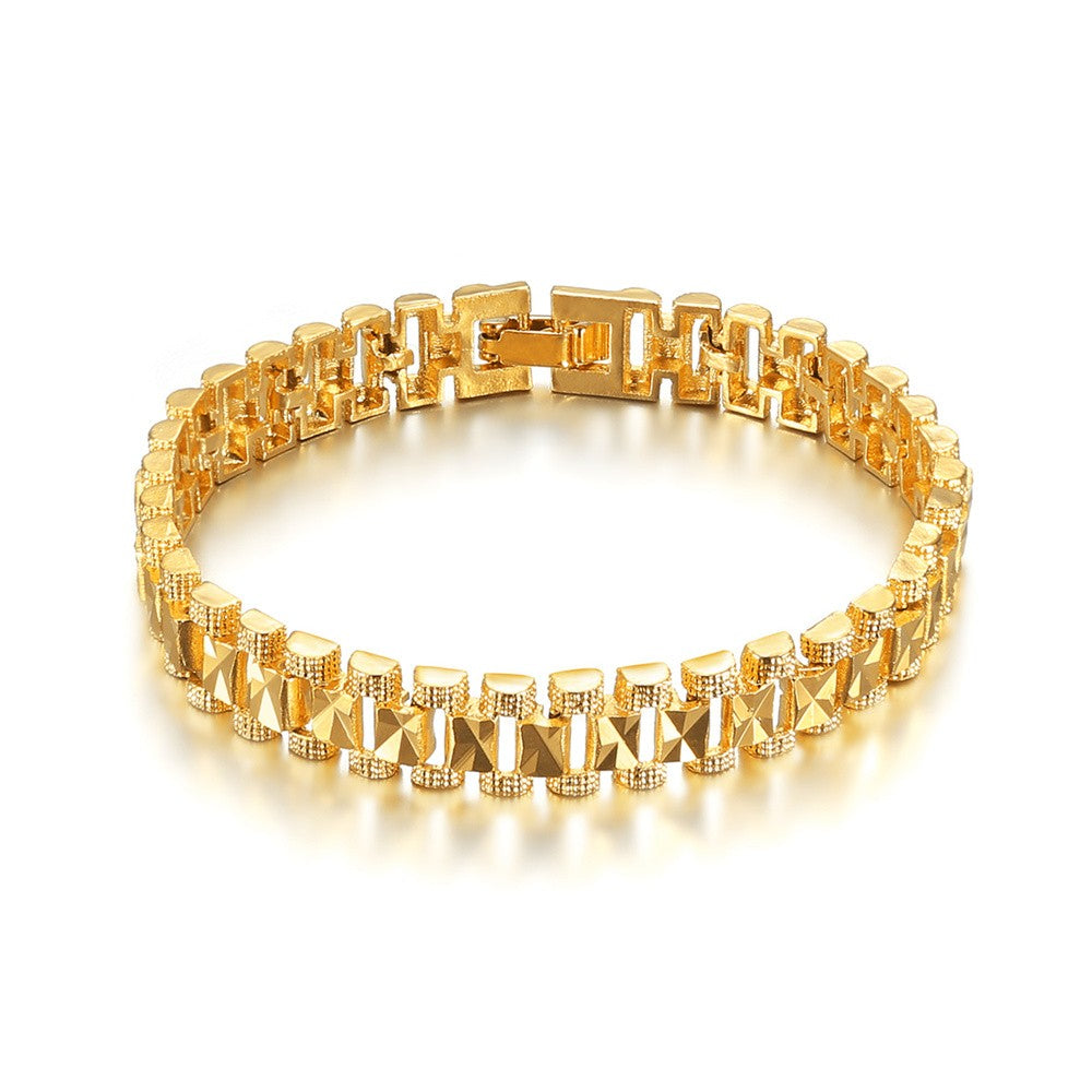 Chunky Mens Hand Chain Bracelets Male Wholesale Braslet 2021 Gold Color Chain Link Bracelet For Men Women Jewelry
