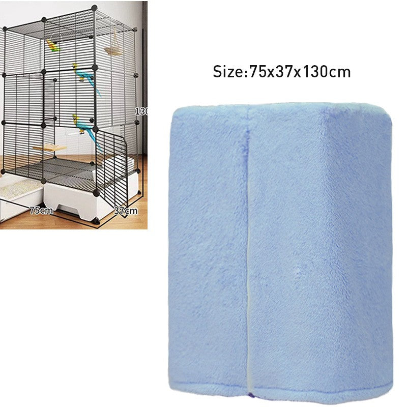 Winter Warm Bird Cage Cover Breathable Splashproof Large Bird Cage Cover Parrot Cage Shading Protective Products Bird Supplies