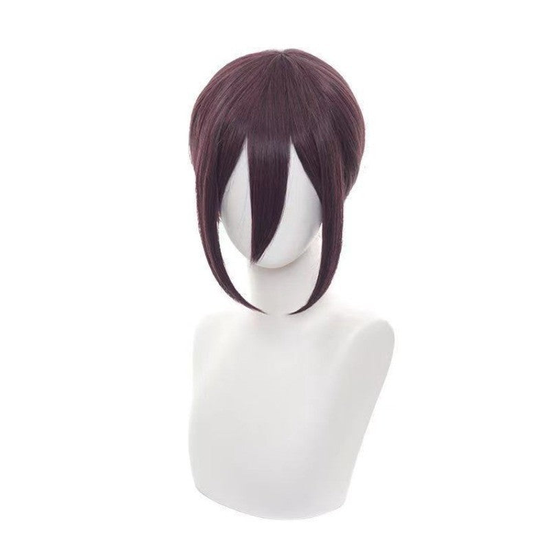 Chainsaw Man Reze Cosplay Wig Synthetic Short Straight Wig Anime Coser Cute Girl Heat Resistant Fiber High Quality Wig Halloween