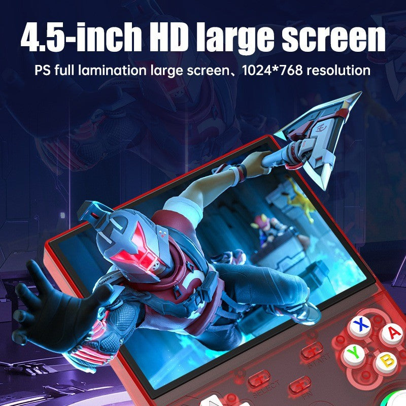 R36 Ultra X Retro Handheld Game Player Open Source Linux System 4.5" Screen Hall Effect Emulator Wireless Gamepad Game Console