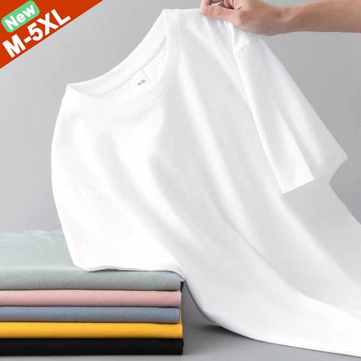 Free Ship T-Shirts Men Women Summer Cotton Male Tshirt Casual Short Sleeves Tee Shirt Female Basic Plain Tops Oversized S-5XL