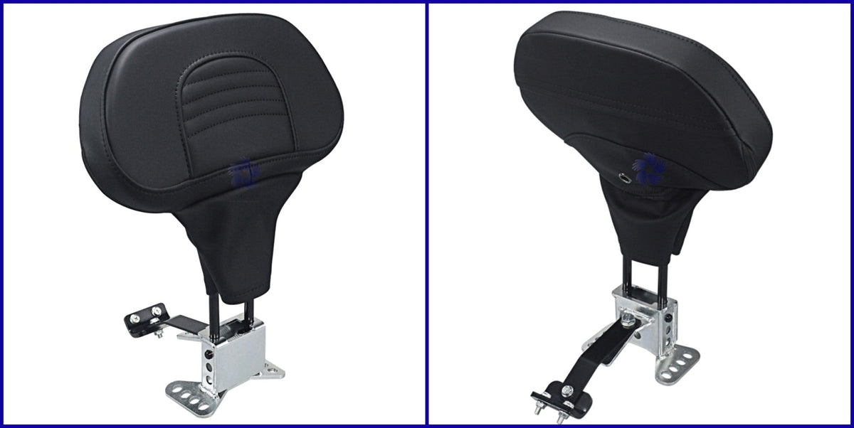 Motorcycle Adjustable Front Driver Rider Backrest Pad Mounting For Harley Touring CVO Road King Electra Street Glide FLTRX 09-24