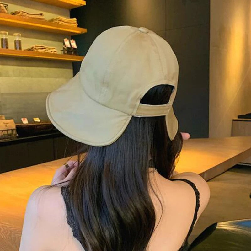 Women Summer Sun Hat Soft Cotton Solid Color Bucket Hats For Girl Lady Outdoor Beach Adjustable Sunshade Fisherman Cap