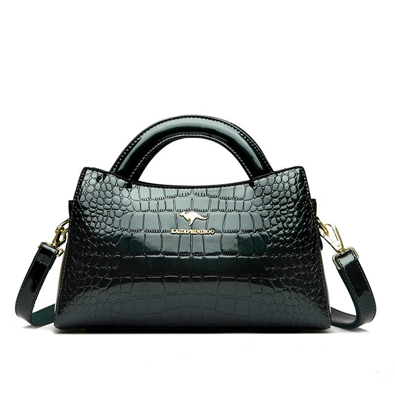 KAIDIFEINIROO Kangaroo Brand Alligator Pu Leather Shoulder Crossbody Bag Clutch Hand Bags for Mother Small Women Handbags New