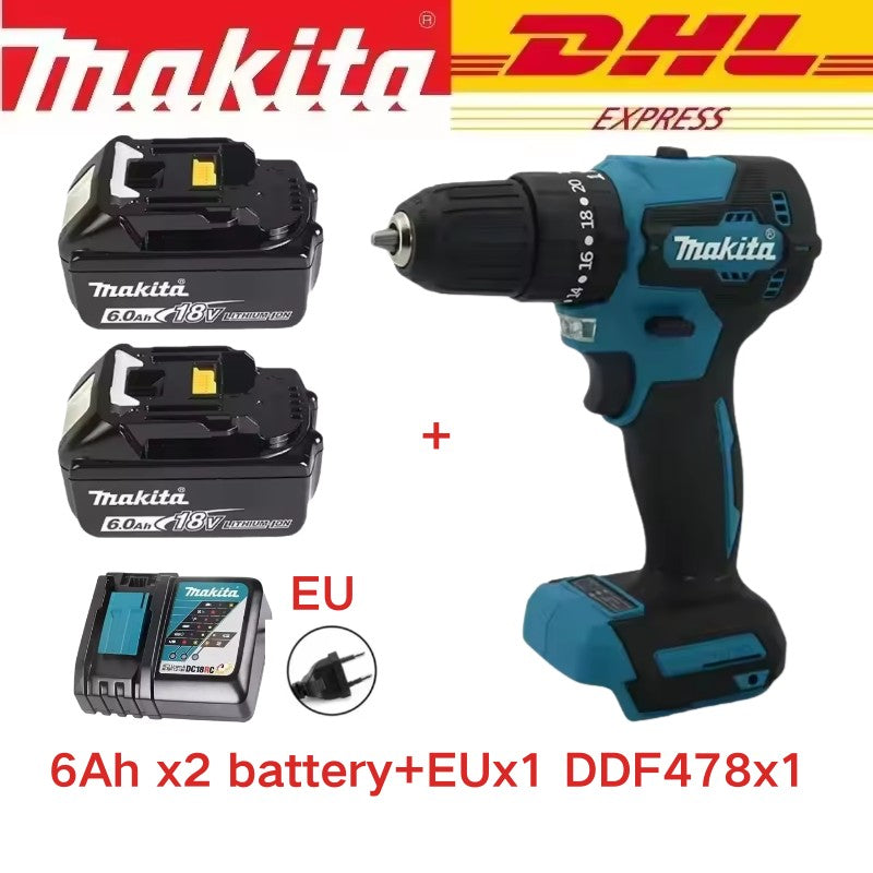nuevo Original Makita DDF487 taladro inalámbrico? destornillador de impacto eléctrico sin escobillas herramienta recargable