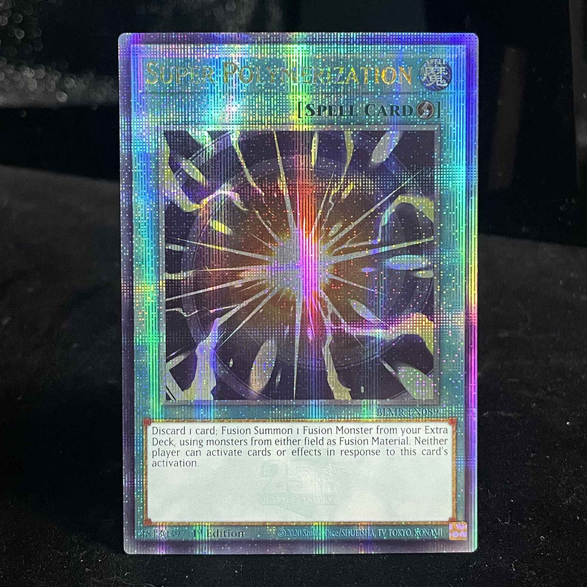YuGiOh!! QCSCR FOIL Card BLMR Series DARK ARMED DRAGON/I:P MASQUERENA/SUPER POLYMERIZATION/WELCOME LABRYNTH YGO TCG 1st Edition