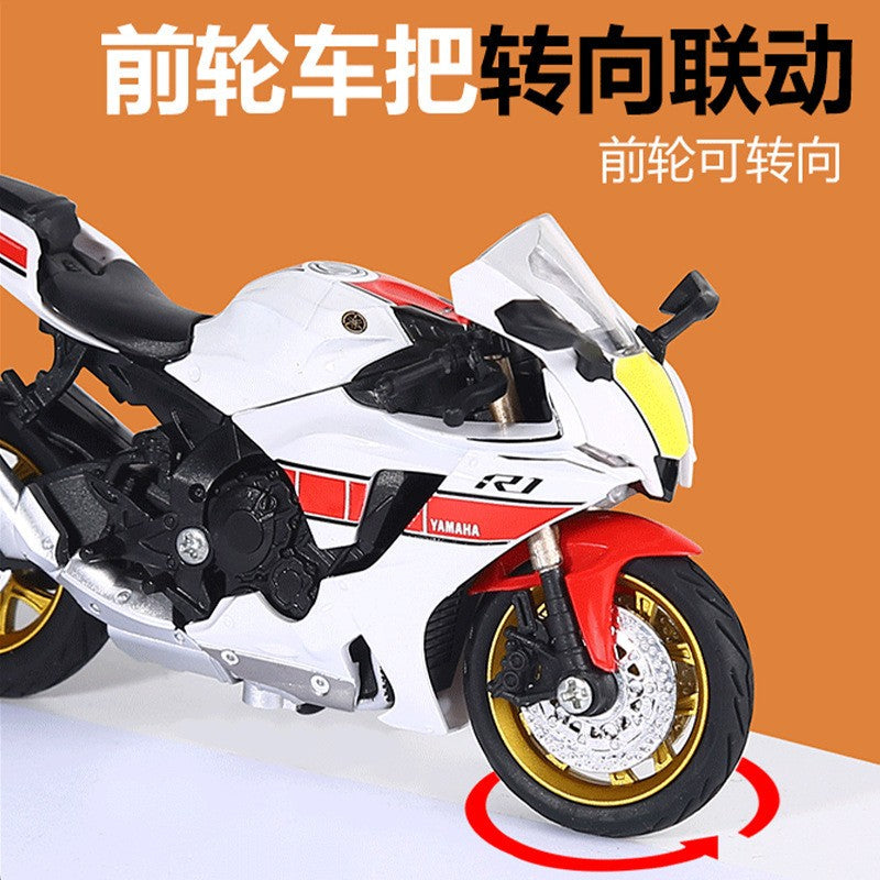 1:18 GSX1000 CBR 1000RR R1 Hayabusa Alloy Motorcycle Model Collection Genuine Authorization Motorbike Toy Miniature