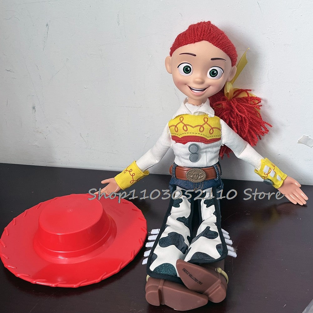 Toy Story 4 Talking Woody Jessie Action Figure Sing Soft Cute Anime Figure Decoration Birthday Model Gift Toys