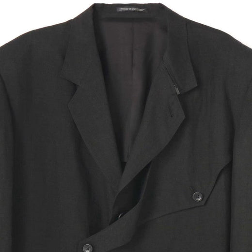WVGA Spring Autumn New Man Tide Yamamoto Trendy Linen Blazer Niche Chic Casual Turn-Down Collar Long Sleeve Suit Coat Ins W13673