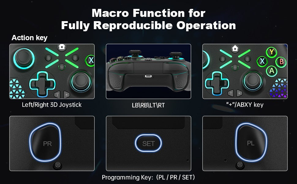 Gamepad For Xbox One Console Xbox Seris S/X Wireless Dual Vibra Six Axis Gyroscope Game Xbox Controller Win 7 8 10