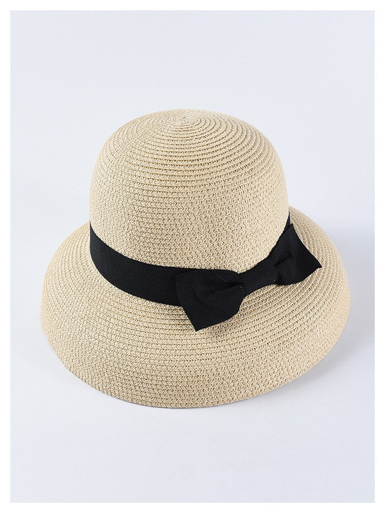 USPOP New women sun hats fashion bow straw hats casual summer wide brim drooping beach hat female summer hat