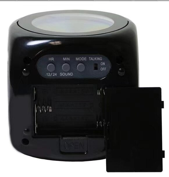 1PCProjection Alarm Clock Ceiling Display Snooze Desk Table Clock Voice Multifunction Digital Projection Clock Temperature Displ