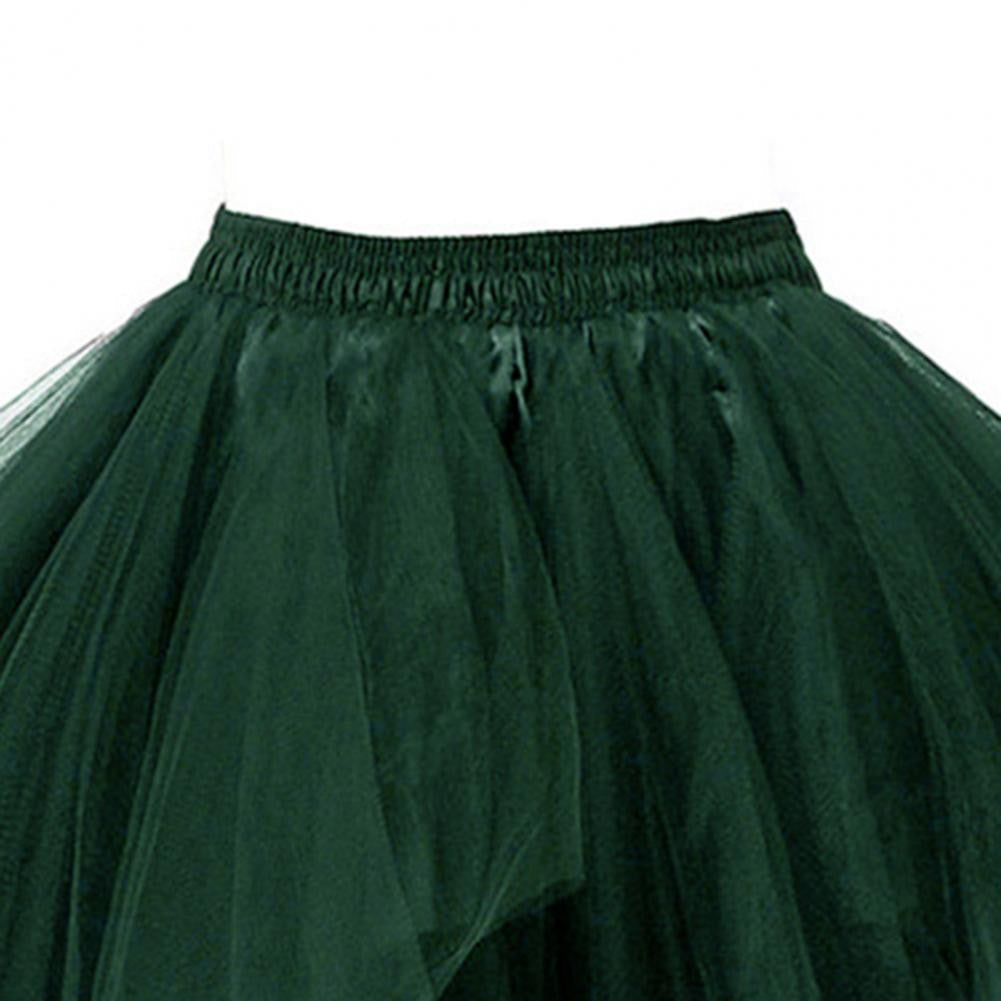 Women's Tulle Skirt 1950s Vintage Skirts Adult Ballet Crinoline Tulle Skirt Fluffy Princess Petticoat Underskirt Dancing Dress