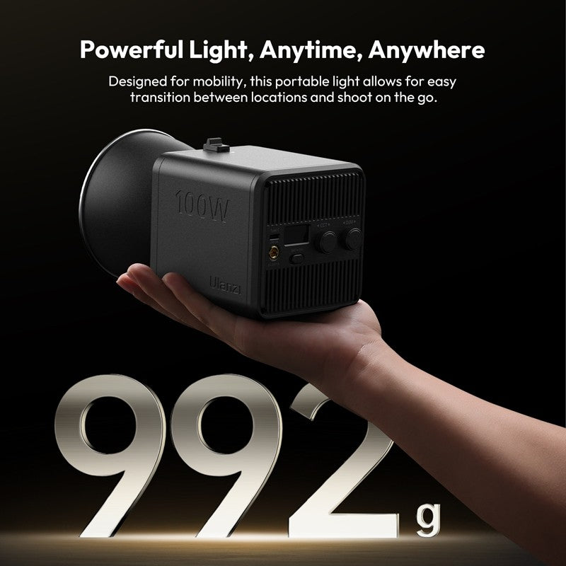 Ulanzi ML100RGB | ML100Bi 100W COB Video Light Full Color | 2700K-6500K Bi-Color Photography Studio Light for Shot Livestreaming