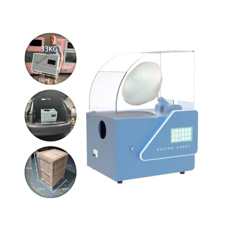 Small Professional Dessert Shops Commercial Portable Mini Tabletop Automatic Cotton Candy Machine