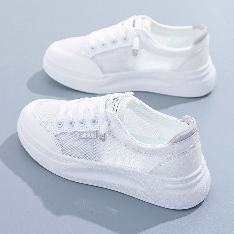 2024 White Tennis Athletic Woman Running Shoes Female Casual Sneaker Sports Comfortable Trend Loafers Skateboard Summer Leather