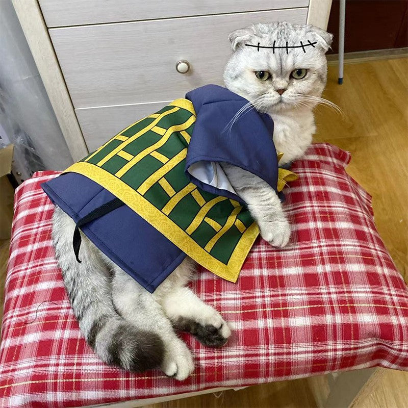 Geto Suguru Pet Cosplay Coat Cartoon Anime Cat Dog Party Costume Cute Pet Clothes Christmas Halloween Pet Costume Photo Props