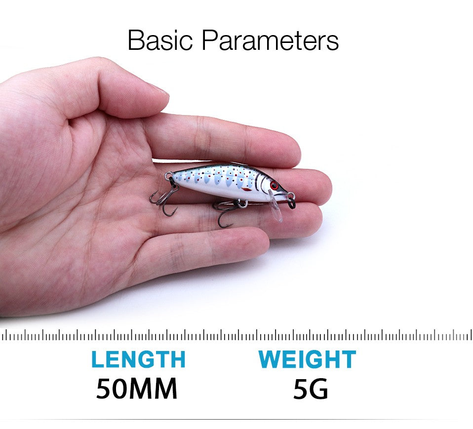 TREHOOK Jerkbait for Bass Trout Pike Sinking Minnow Fishing Lure 50mm 5g Hard Bait Wobblers Crankbait Artificial Fishing Tackle