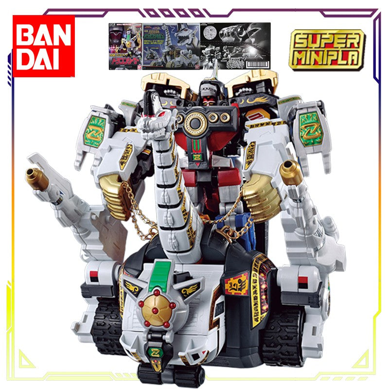 BANDAI Original SUPER MINIPLA Power Rangers Series Wrist Dragon King\Big Beast God Anime Action Figure Model Toys Gifts Fo Boys