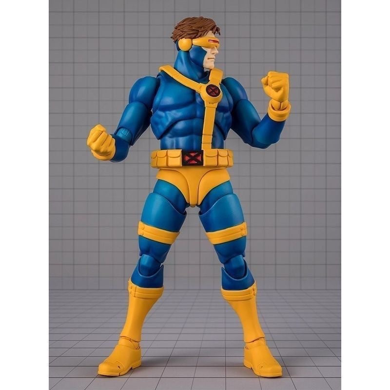 Genuine BANDAI S.H.Figuarts X-Men Scott Summers Cyclops GAMERVERSE Anime Action Figure Model Boy Collectible Toys Kids Gift