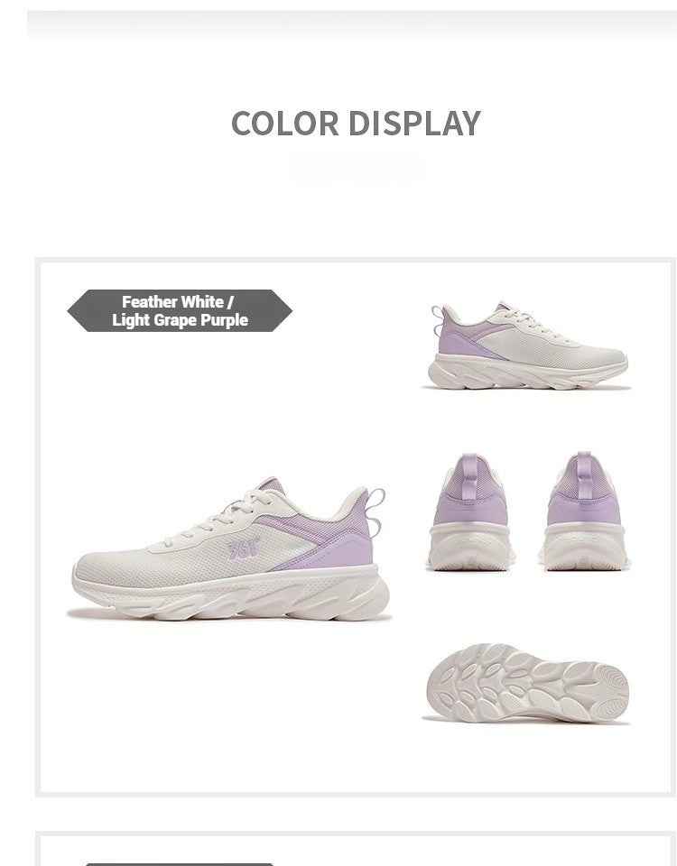 361 Degrees Women's Sneakers Retro Platform Sole Breathable Mesh All-Day Comfort Lightweight Fitness Female Sneakers 682522230