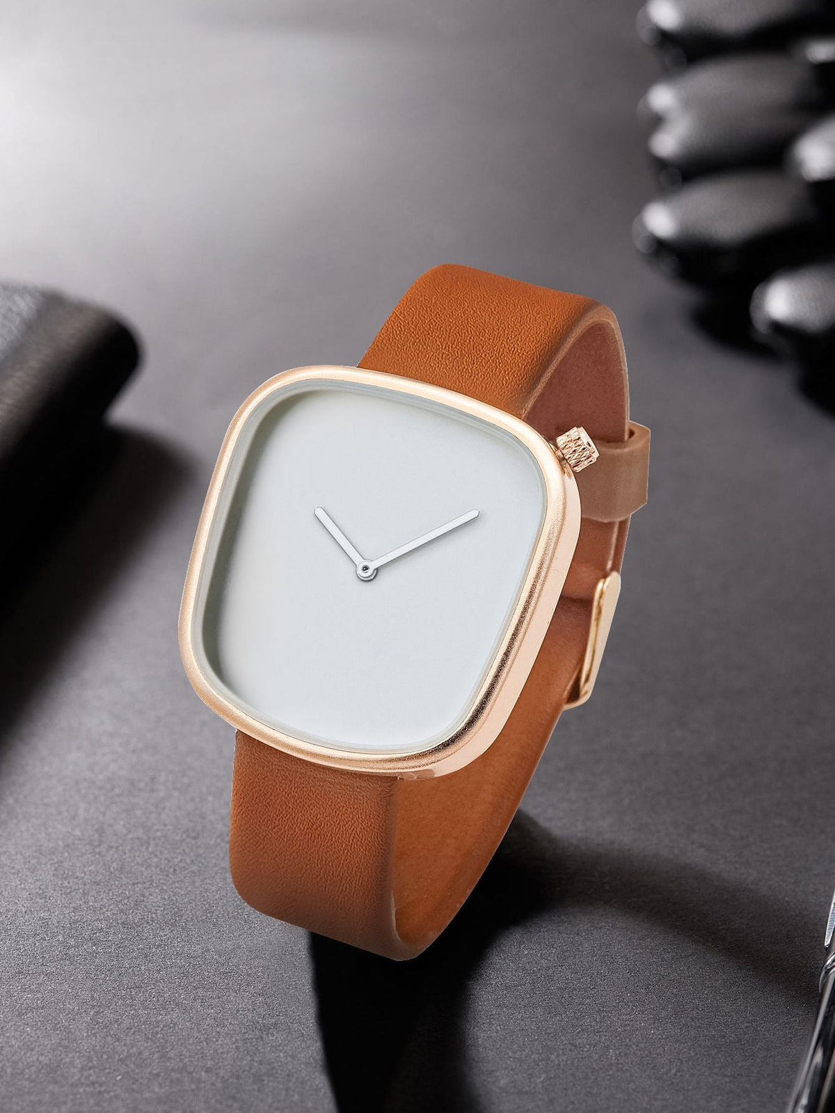 TOMI Watch Minimalist Men's Square Fashion Ultra thin Watch Minimalist Women's High Quality Elegant Quartz Watch Clock Gift